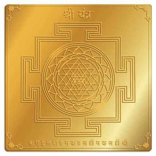 Gold Silver and Copper Plated Yantras in Sungai Petani